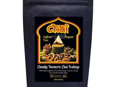 Chai Tea Organic Chunky Turmeric Chai Tea Bags 20pk Fashion