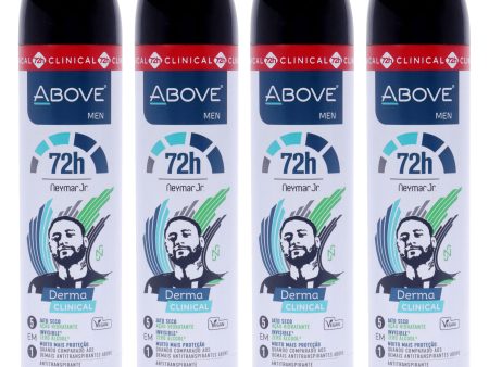 Above 72 Hours Derma Clinical Antiperspirant Deodorant - Neymar Jr by Above for Men - 3.17 oz Deodorant Spray - Pack of 4 Online Sale