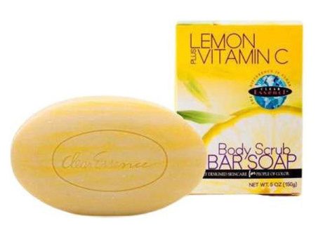 Clear Essence Lemon Plus Vitamin C Body Scrub Bar Soap 150g Supply