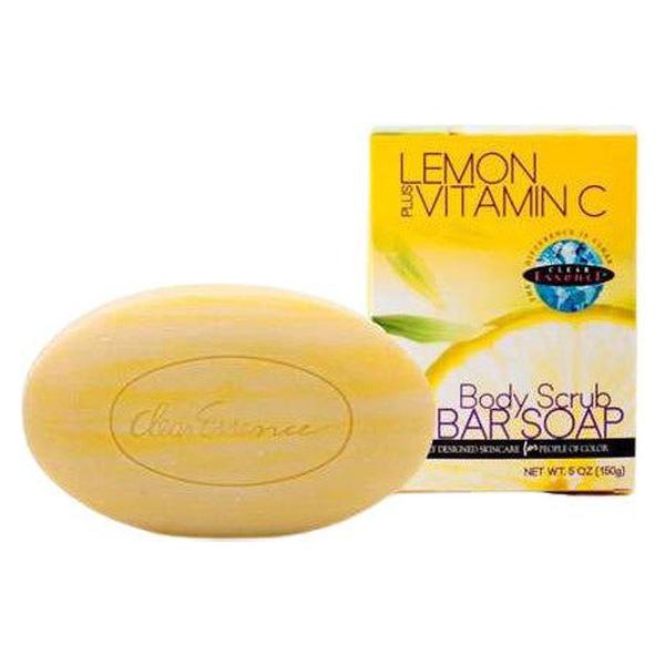 Clear Essence Lemon Plus Vitamin C Body Scrub Bar Soap 150g Supply