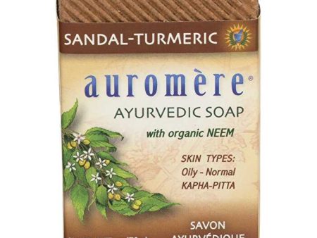 Auromere Neem Soap Ayurvedic Sandal Turmeric 12x78g For Cheap