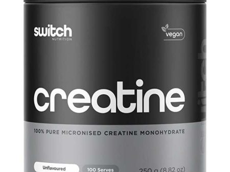 Switch Nutrition Creatine 100% Pure Micronized Monohydrate Unflavoured 250g Online