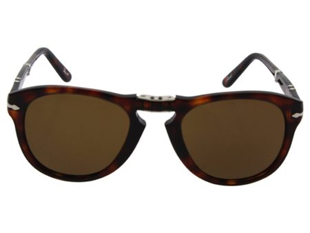 Persol Persol PO0714 24-57 - Havana-Brown Polarized by Persol for Unisex - 52-21-140 mm Sunglasses Online