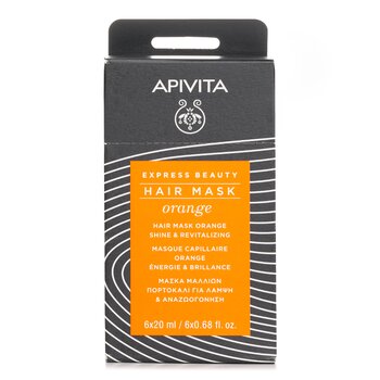 Apivita Express Beauty Hair Mask Orange Shine & Revitalizing  6x20ml Hot on Sale