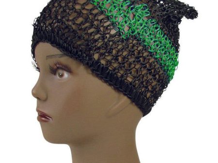 African Afri Hair Net Black and Green on Sale