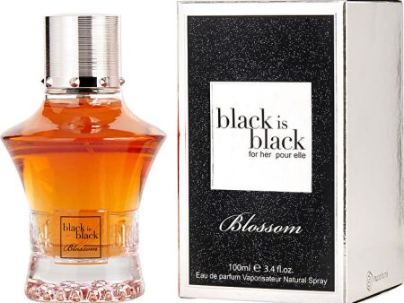 Nu Parfums Black Is Black Blossom Eau De Parfum Spray 100ml 3.4oz Sale