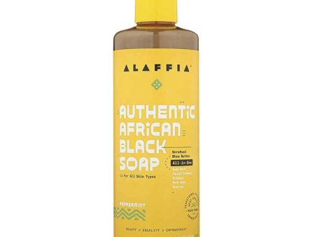 Alaffia African Black Soap All-In-One Peppermint 476ml Discount