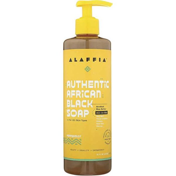 Alaffia African Black Soap All-In-One Peppermint 476ml Discount