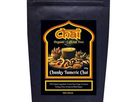 Chai Tea Organic Chunky Turmeric Chai 100g on Sale