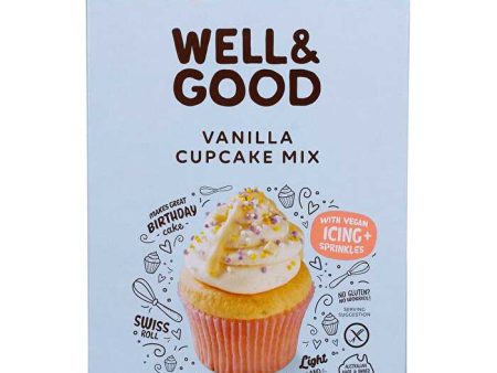 WELL & GOOD Vanilla Cupcake Mix with Icing & Sprinkles 510g Online Hot Sale